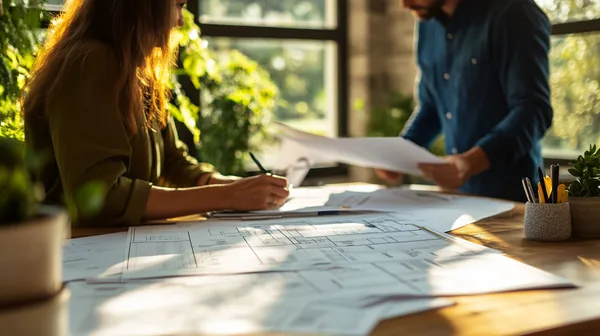 Blueprints for an LA custom home rebuild cost planning